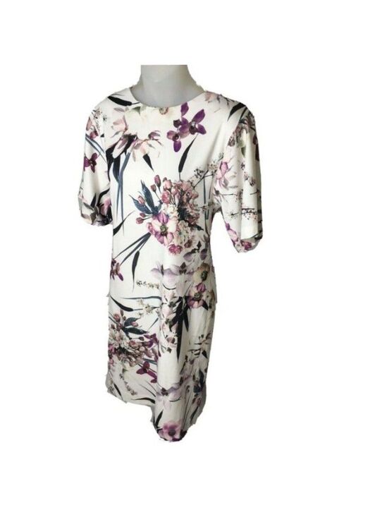 Marks & Spencer Dresses & Skirts - M&S British Ivory Lilac Purple Dress US4